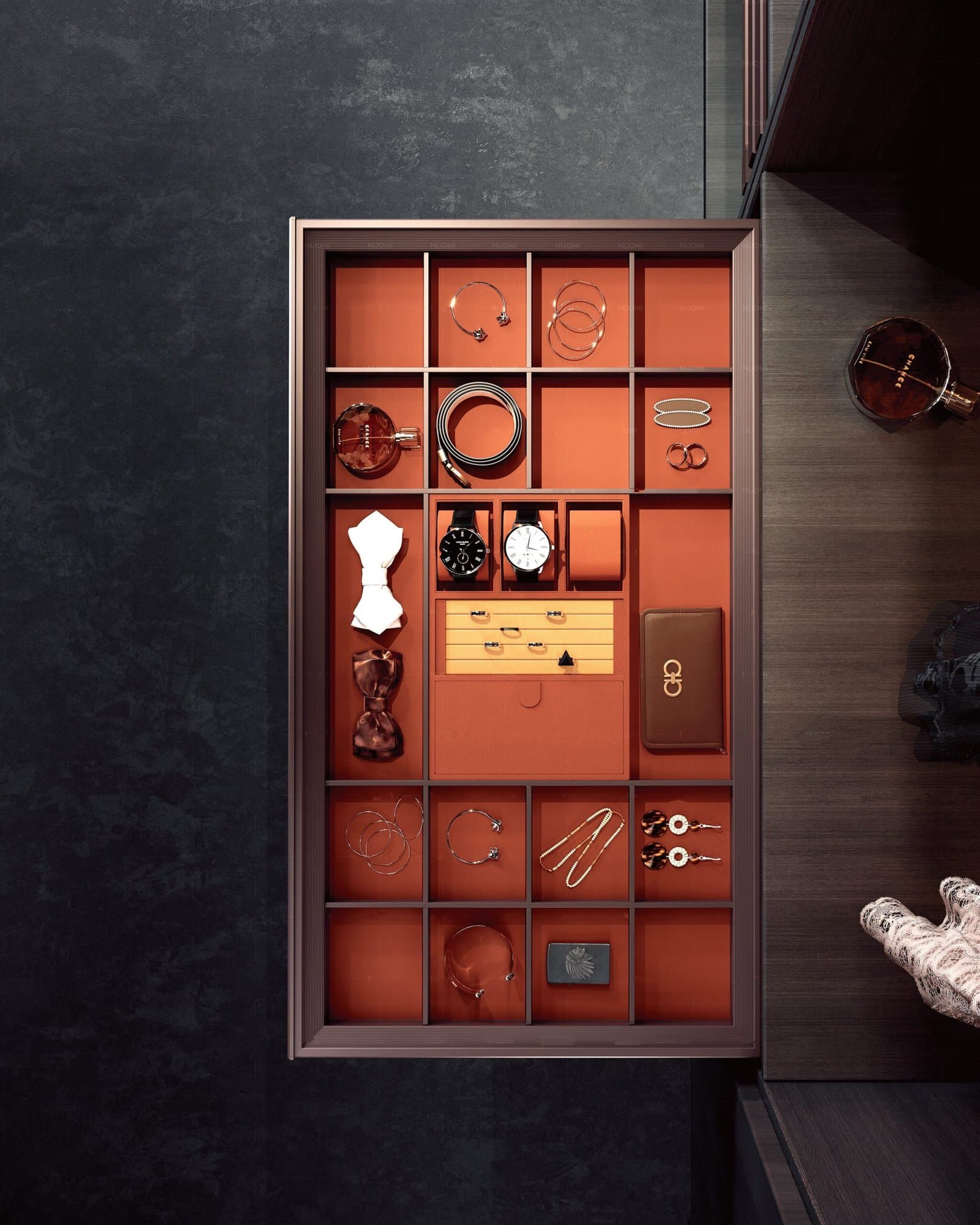Soft-Close Jewelry Organizer Drawer